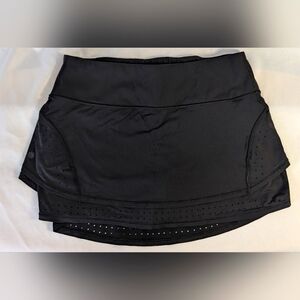 Athleta Stealth Trucool Skort Women's Size M Black Tennis Golf  Pickleball